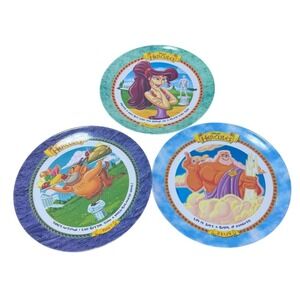 Set of 3  McDonald's Disney's Hercules Movie Collector 9.5" Plates 1997 Vintage!